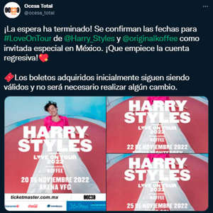 Harry Styles regresará a Mexico