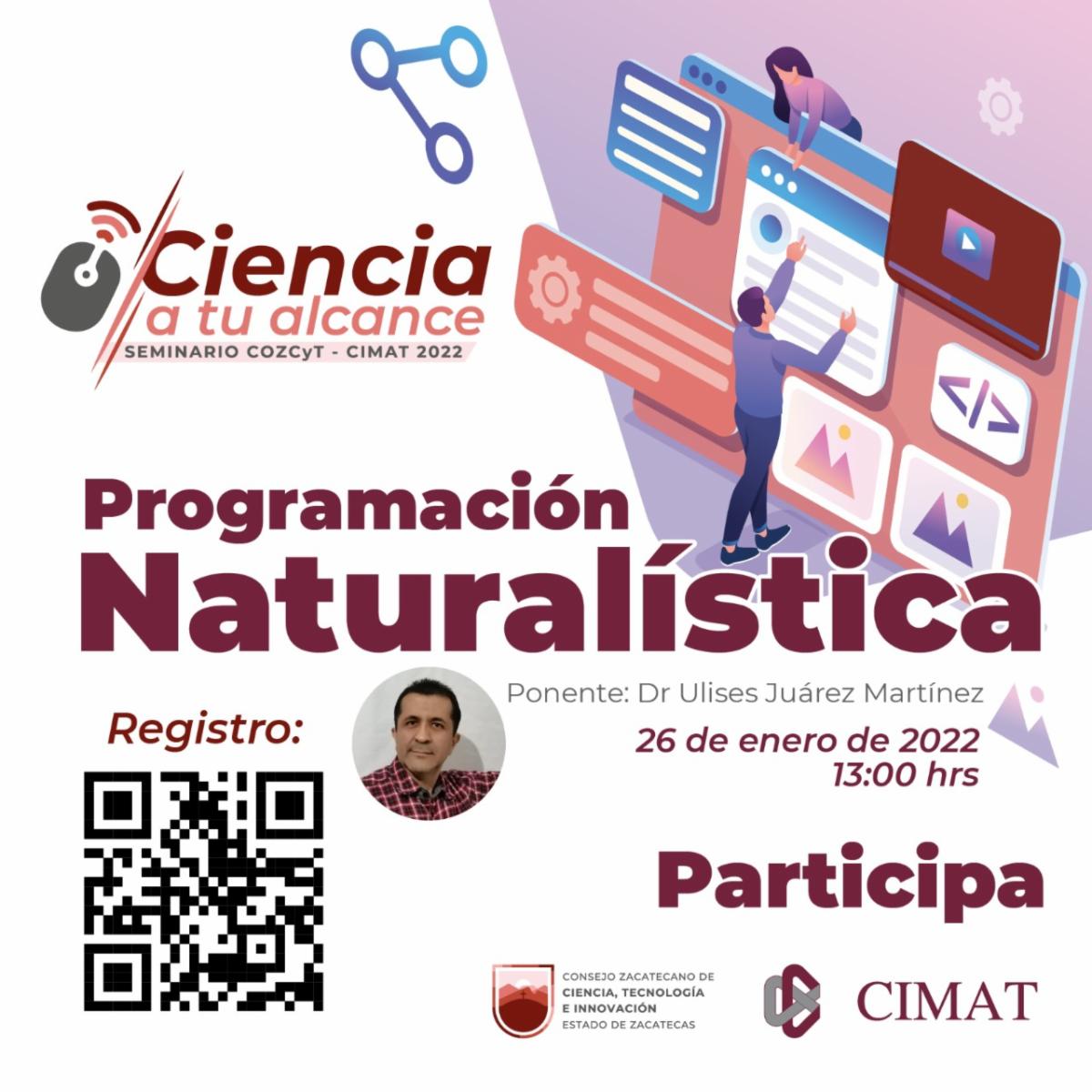 Invites the Zacatecas State Government to participate in the Cozcyt-CIMAT Science Symposium at your fingertips