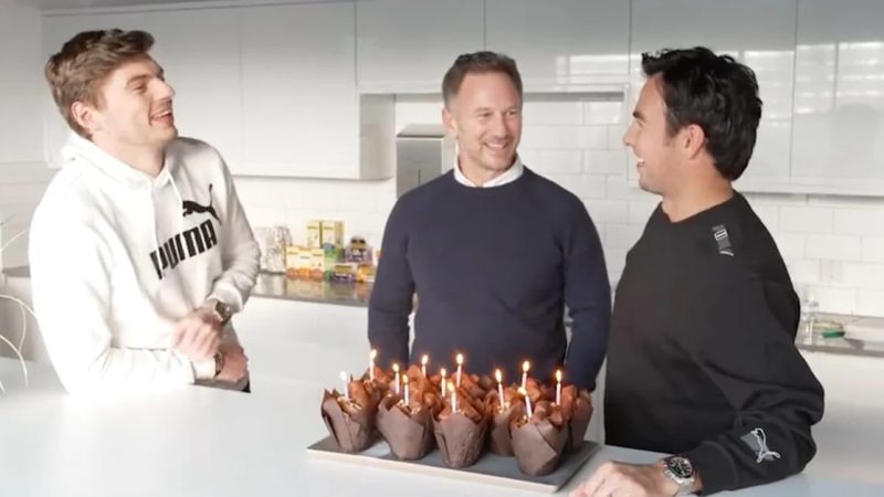 Max Verstappen and Christian Horner sang “Las Maganitas” for Chico Perez on his birthday
