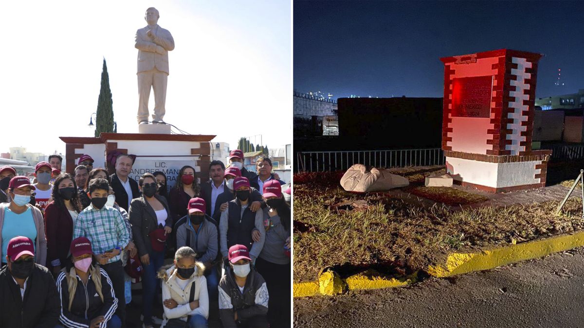 They demolished the statue of Lopez Obrador 48 hours after it opened