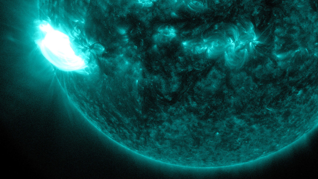 They have recorded a strong solar flare that can cause a magnetic storm on Earth