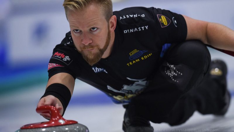 Curling, hitting some medals with a stone