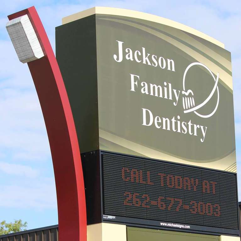 The scam clinic: His actions came to light when he sold it and the new owners discovered his behavior (Photo: Facebook Jackson Family Dentistry).