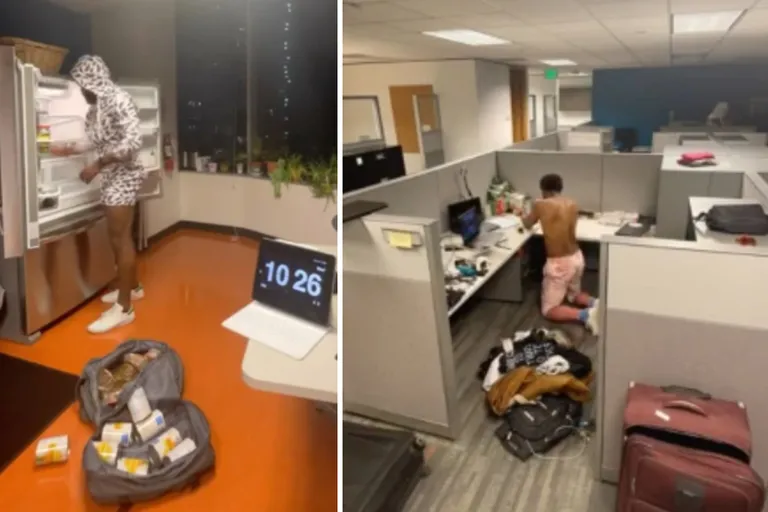 Since his salary was low, he decided to live in a small cubicle in his office: The company’s unusual response