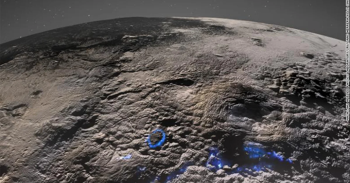 Why do the volcanoes of Pluto hint at life beneath its surface?