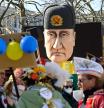 A demonstration against the Russian invasion of Ukraine, on Monday in Cologne, Germany