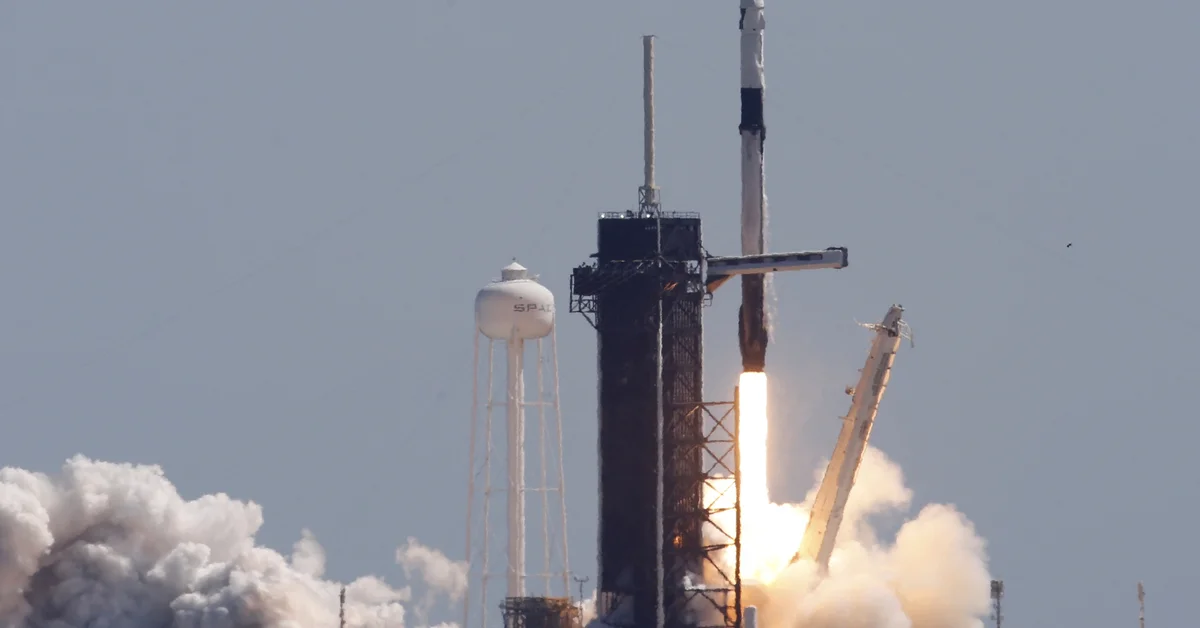 SpaceX launched the first private mission with three tourists to the International Space Station