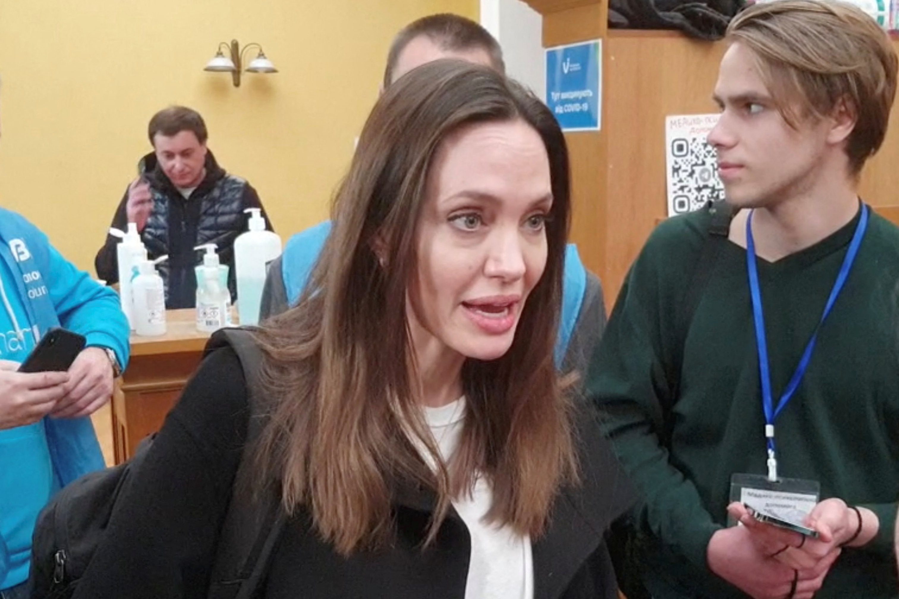 Angelina Jolie has been a UN Special Envoy for over 10 years, specializing in forced displacement Photo: Ukrzaliznytsia/Handout via REUTERS