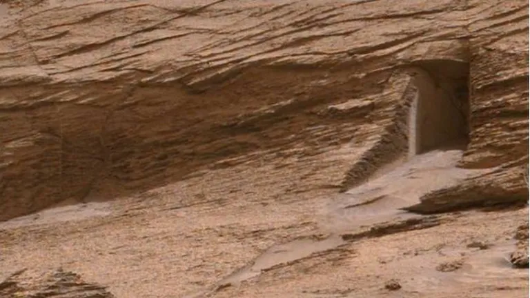 The ‘door’ on Mars: Explaining the mysterious formation in a picture of the red planet