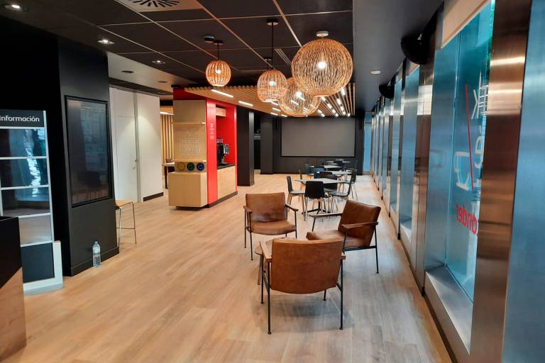 Banco Santander has opened the Work Café in Plaza D’Espanya in Palma de Mallorca