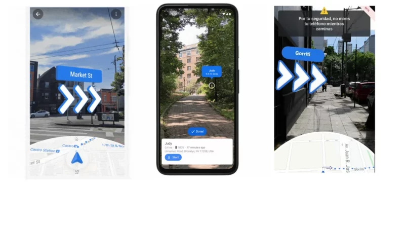 How to use augmented reality technology for navigation on Google Maps