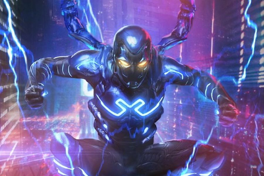 The Blue Beetle’s outfit looks impressive in the first pictures of the new DC movie shoot