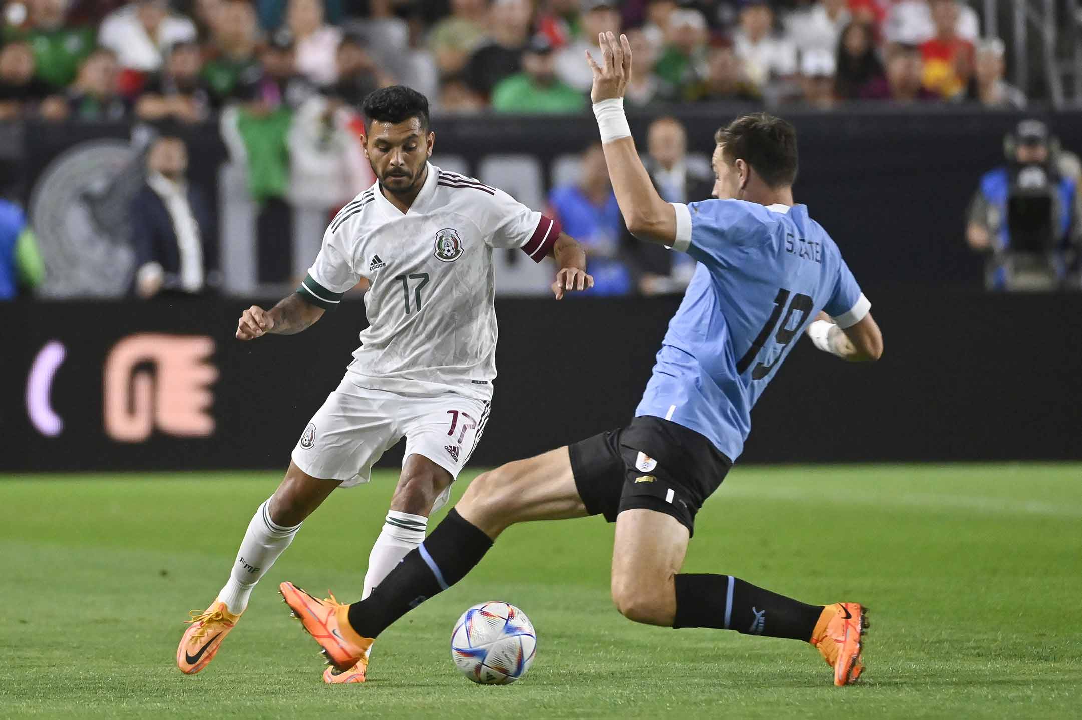 Mexico defeated Uruguay in a friendly match.  Photo: FMF
