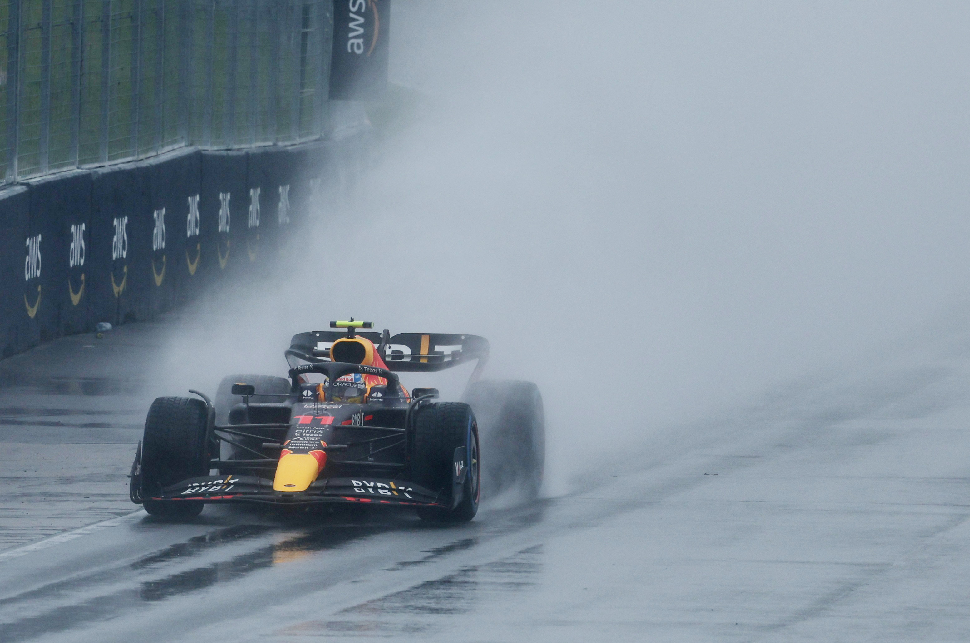 Perez will have to battle adverse weather conditions during the Canadian Grand Prix (Photo: Chris Hellgren/Reuters)