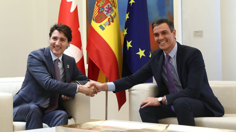 Moncloa.  06/30/2022.  Pedro Sanchez, Prime Minister of Canada, Justin Trudeau [Presidente/Actividad]
