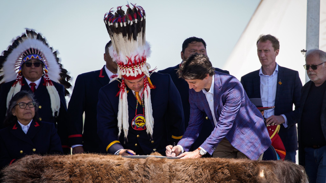 Canada compensated the indigenous people for the seizure of their lands a century ago