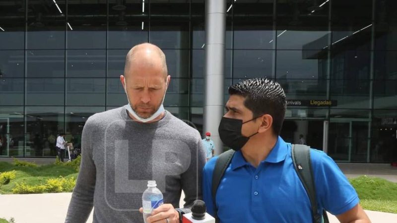 the reason?  Greg Berhalter, coach of the United States national team, arrives in Honduras