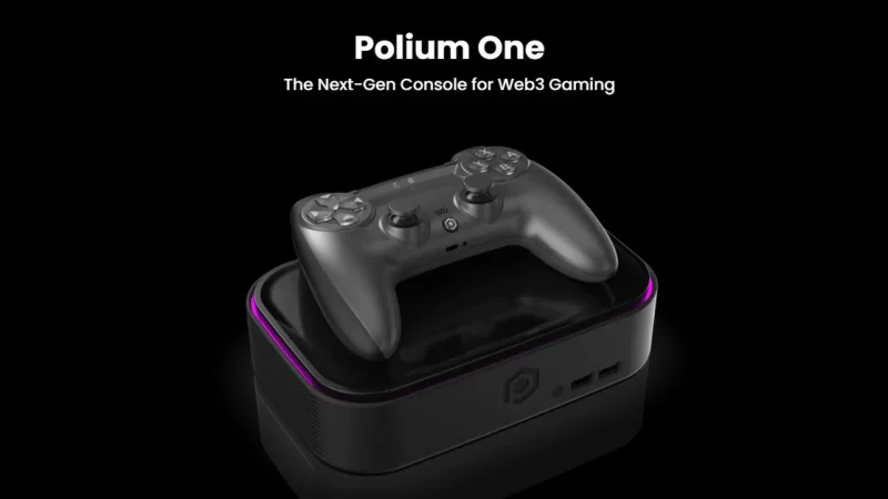 This is the Polium One, the first NFT gaming console