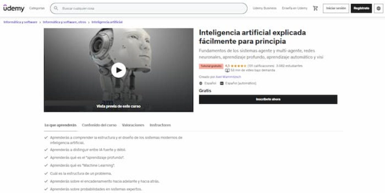 This is one of the most interesting Udemy courses on Artificial Intelligence