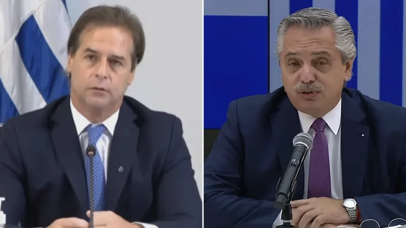 Head-to-head confrontation between Alberto Fernandez and Lacalle Poe over free trade agreements with countries outside Mercosur