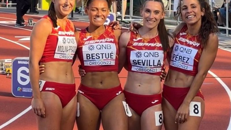 The women’s 4×100 race will compete in the World Cup final with a Spanish record