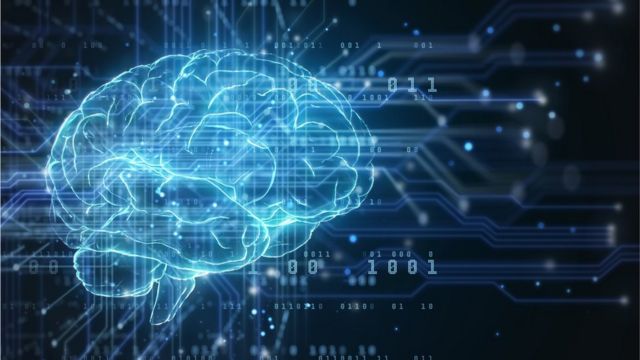 Artificial intelligence brain circuit.