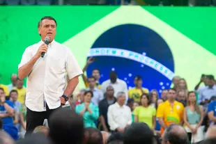 Jair Bolsonaro, presenting his candidacy in Rio de Janeiro.  Photo: Fernando Souza /