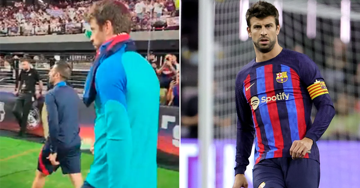 Bad moment for Pique in the United States: videos of boos and ridicule he was subjected to in Barcelona – Real Madrid for his separation from Shakira