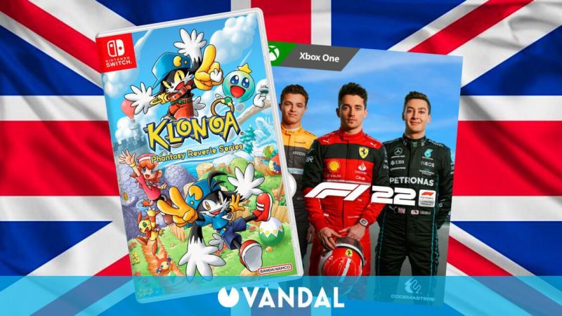 F1 tops 22 actual sales in the UK with Klonoa coming in fifth