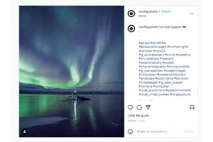 Andrés continues to take pictures of the natural phenomena that occur in Kiruna, such as the northern lights