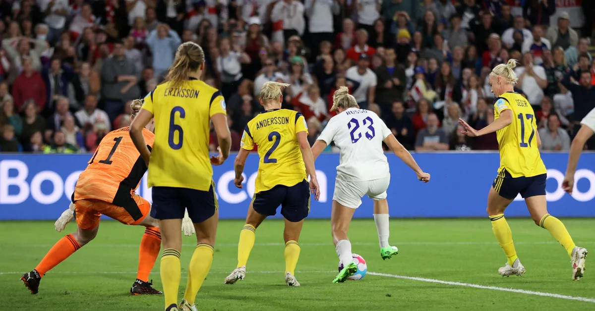 Taco between two rivals and a tube for the goalkeeper: England’s brilliant goal in the 4-0 victory over Sweden for the European Women’s Championship