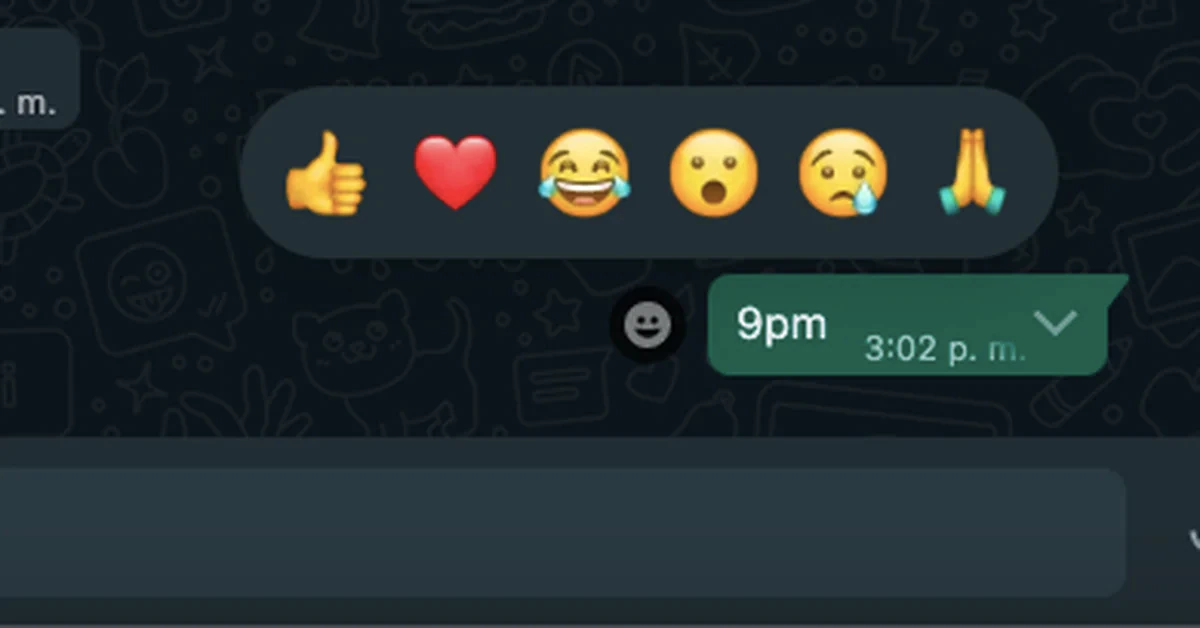 WhatsApp will allow you to reply to messages with any emoji