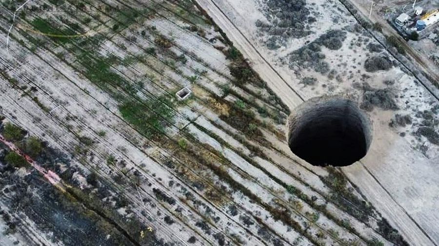 A large hole occurred in Chile of unknown origin 20220802