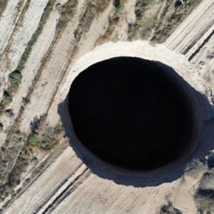 The size of the mysterious giant hole has increased in Chile and indicates the impact of mining