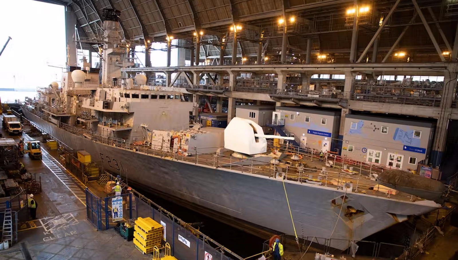 The United Kingdom is progressing in the modernization work of its Type 23 . frigates