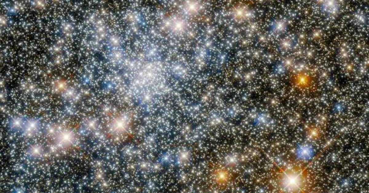 This is the amazing shimmering globular cluster captured by the Hubble Space Telescope