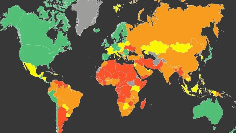 Index of Global Economic Freedom: Best and Worst Countries and Latin American Countries in Most Concern