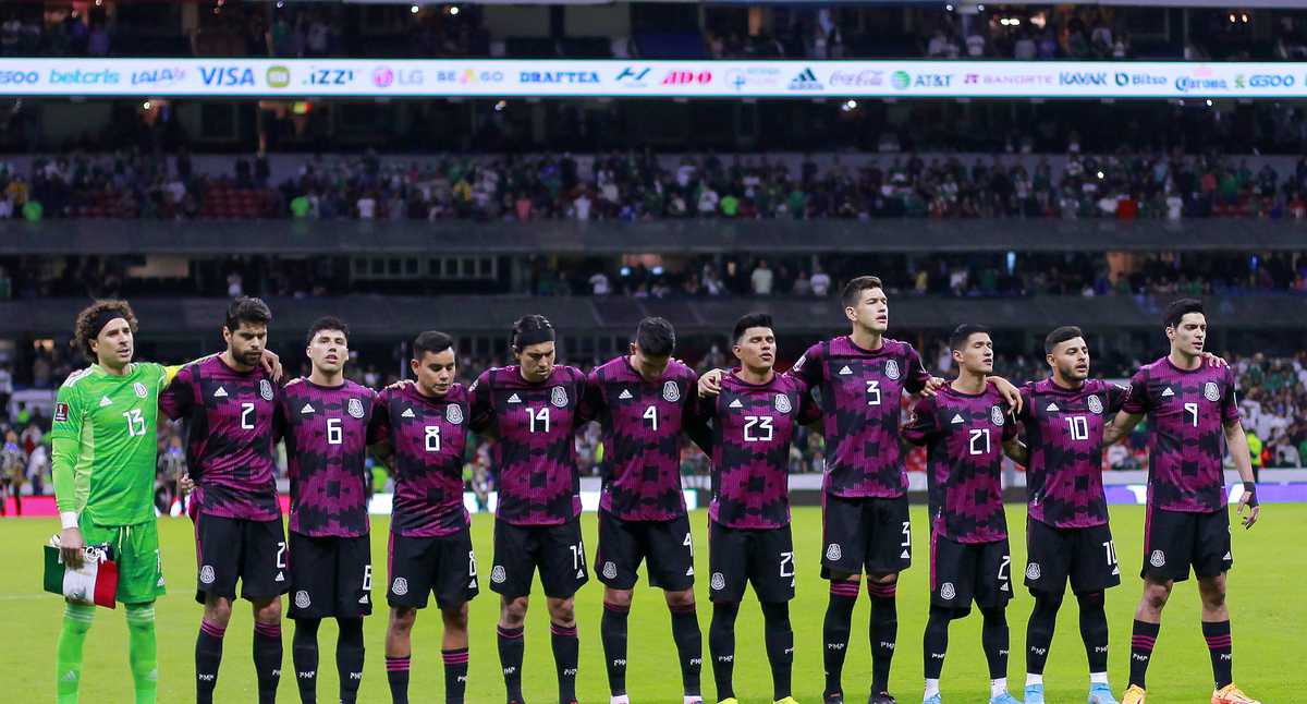 Mexico and its squad for the friendly match against Colombia in the United States