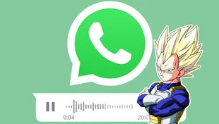 You can also send WhatsApp audio with voice "Vegeta"the famous character of Dragon Ball Z