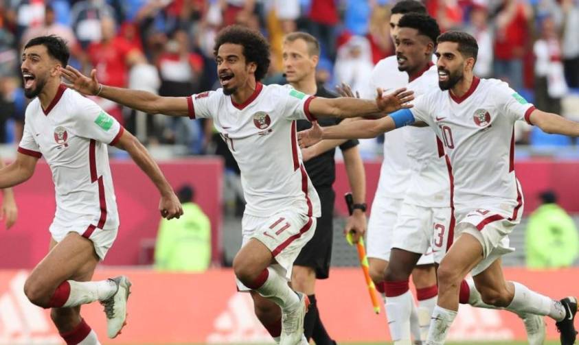After four months of preparation behind closed doors, Qatar national team before its first test