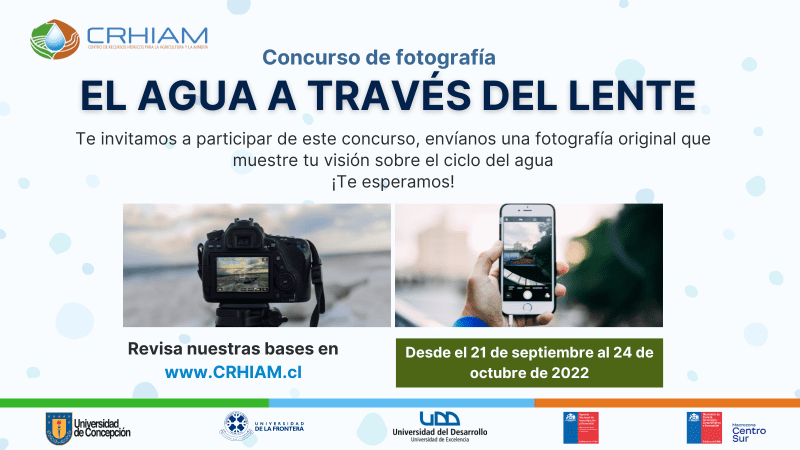 CRHIAM and Seremi de Ciencia de la Macrozona Centro Sur have launched a community photography competition