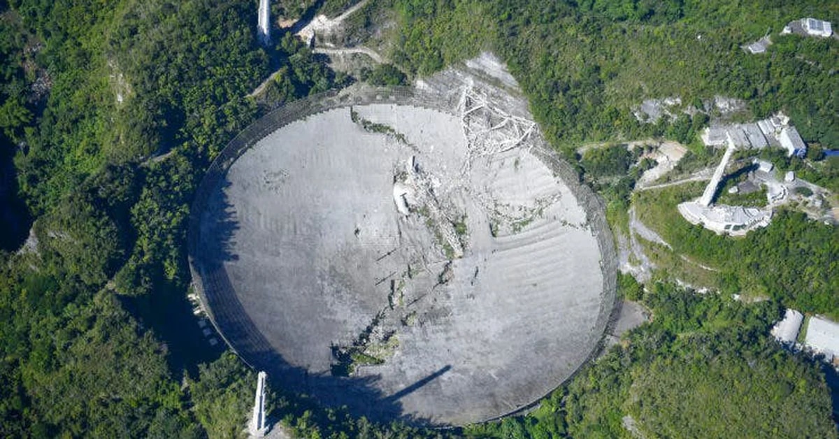 The United States will not rebuild the famous Puerto Rico radio telescope that collapsed in 2020