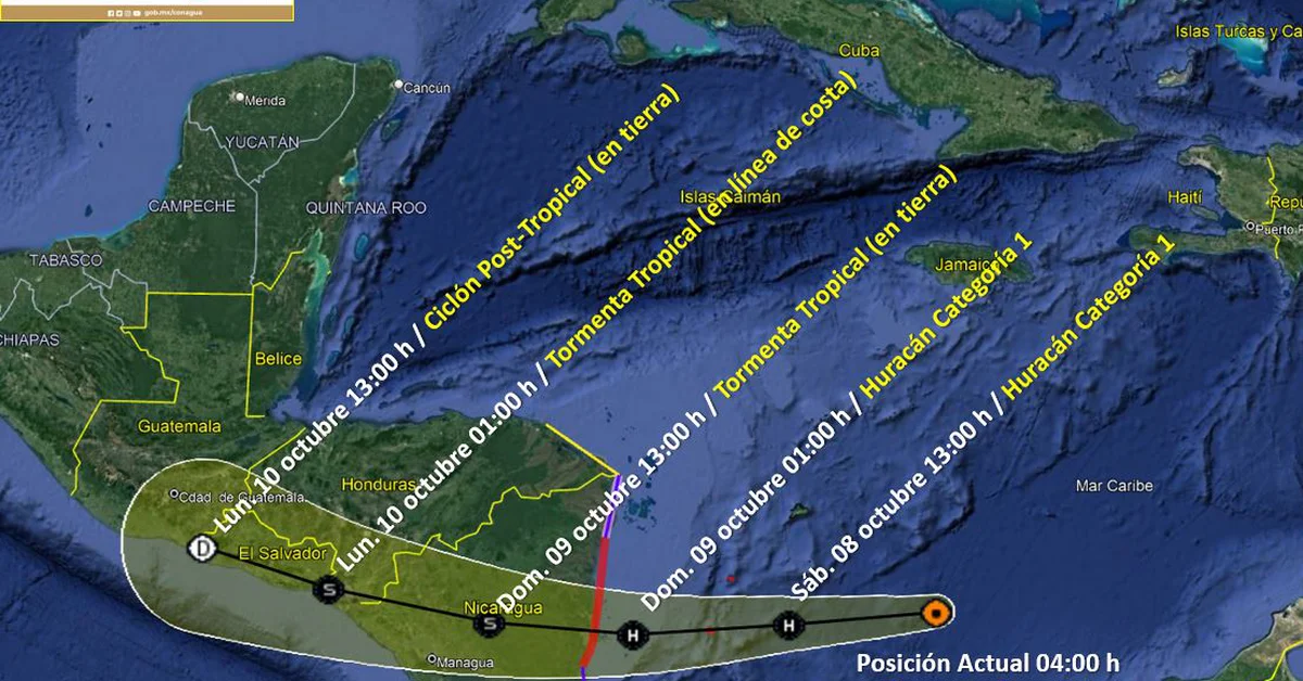 The center of Hurricane Julia made landfall on the Caribbean coast of Nicaragua while thousands of people were evacuated