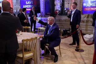 Donald Trump, during his election party in Mar-a-Lago, Florida