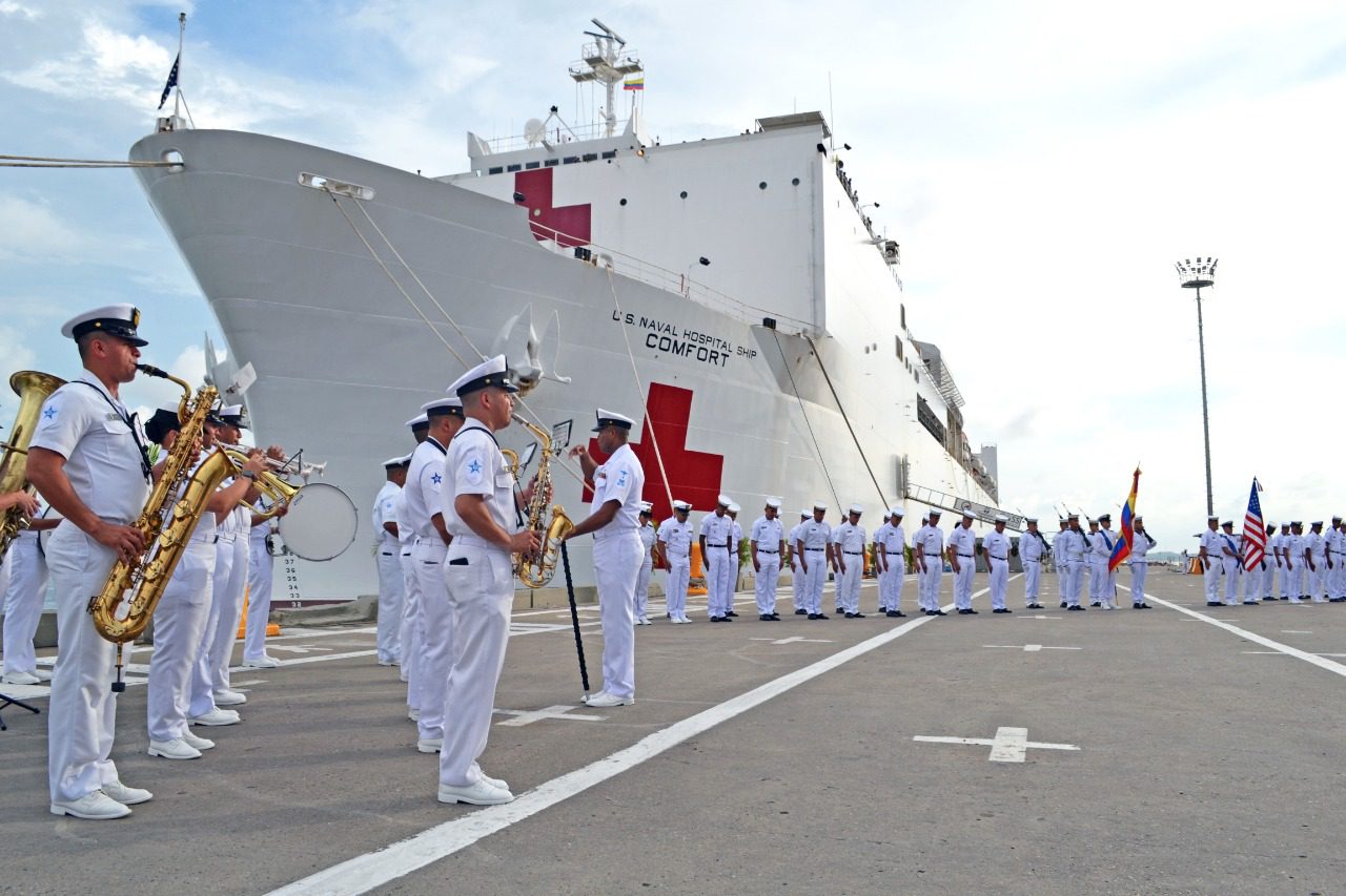 USNS Comfort in Cartagena, Colombia
