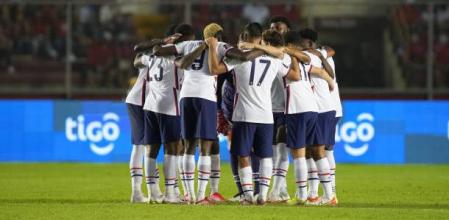 PANAMA CITY, PANAMA - OCTOBER 10: The US Men's National Team gathers during a game between Panama and the US Soccer Federation at Rommel Fernandez Gutech Reis Stadium on October 10, 2021 in Panama City, Panama.  (Photo by John Todd/ISI Images/Getty Images