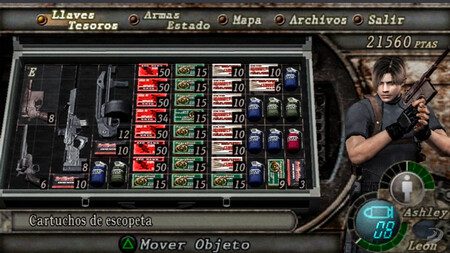 Resident Evil 4 inventory